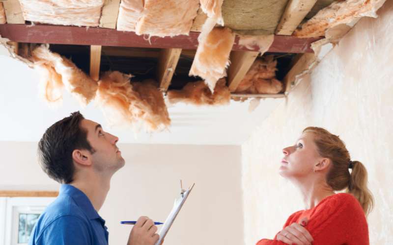 Water damage - insurance restoration Central Scotland