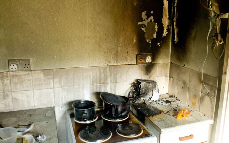 fire damage - insurance restoration Central Scotland